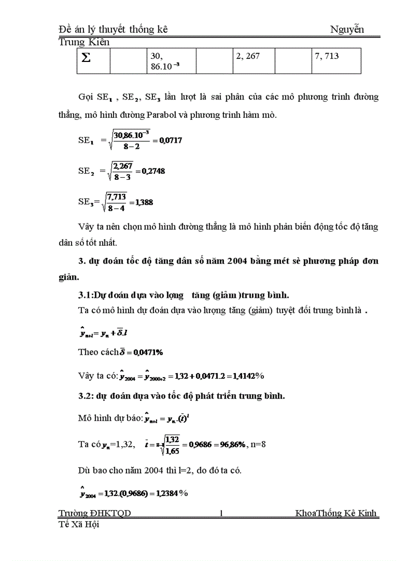 image for page Phương pháp dãy số thời gian và vận dụng phương pháp dãy số thời gian để phân tích sự biến động của tốc độ tăng trưởng dân số giai đoạn 1995 2002 và dự báo năm 2004
