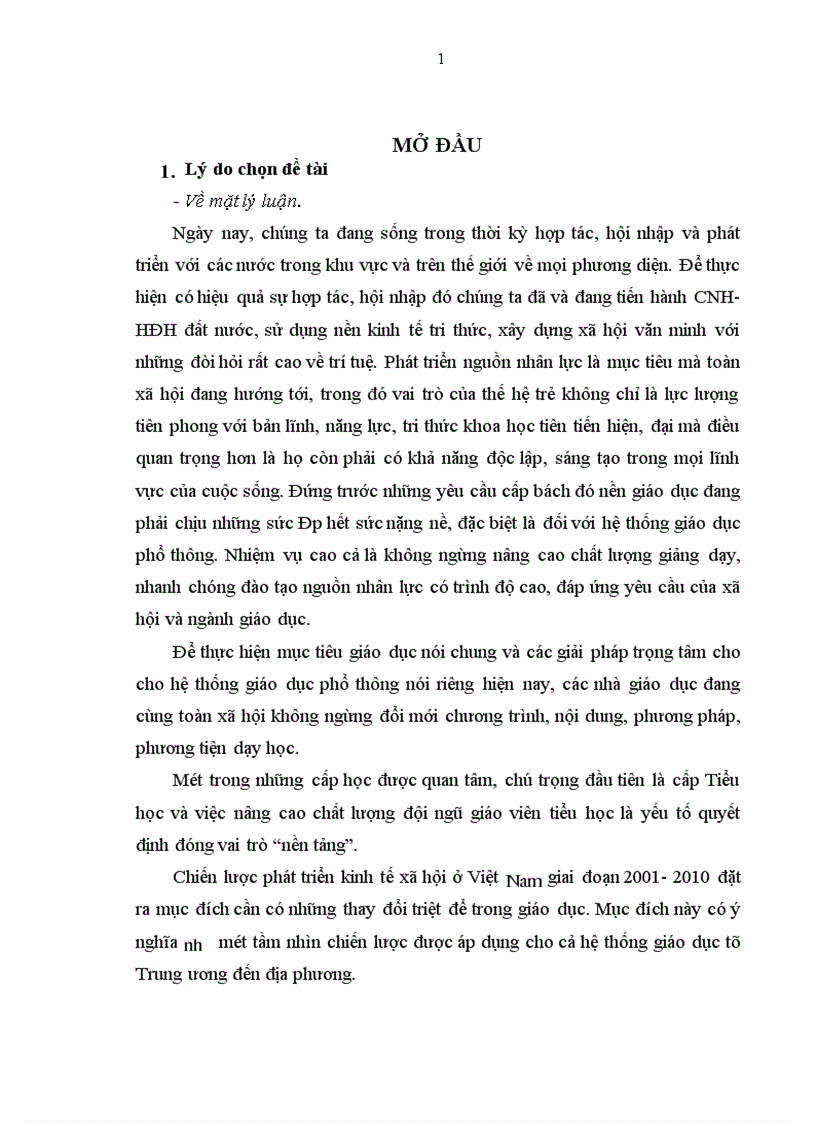 image for page Thực trạng kỹ năng dạy học trên lớp của giáo viên Tiểu học Yên Dũng Bắc Giang theo yêu cầu của chương trình mới