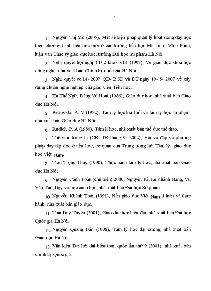image for page Thực trạng kỹ năng dạy học trên lớp của giáo viên Tiểu học Yên Dũng Bắc Giang theo yêu cầu của chương trình mới
