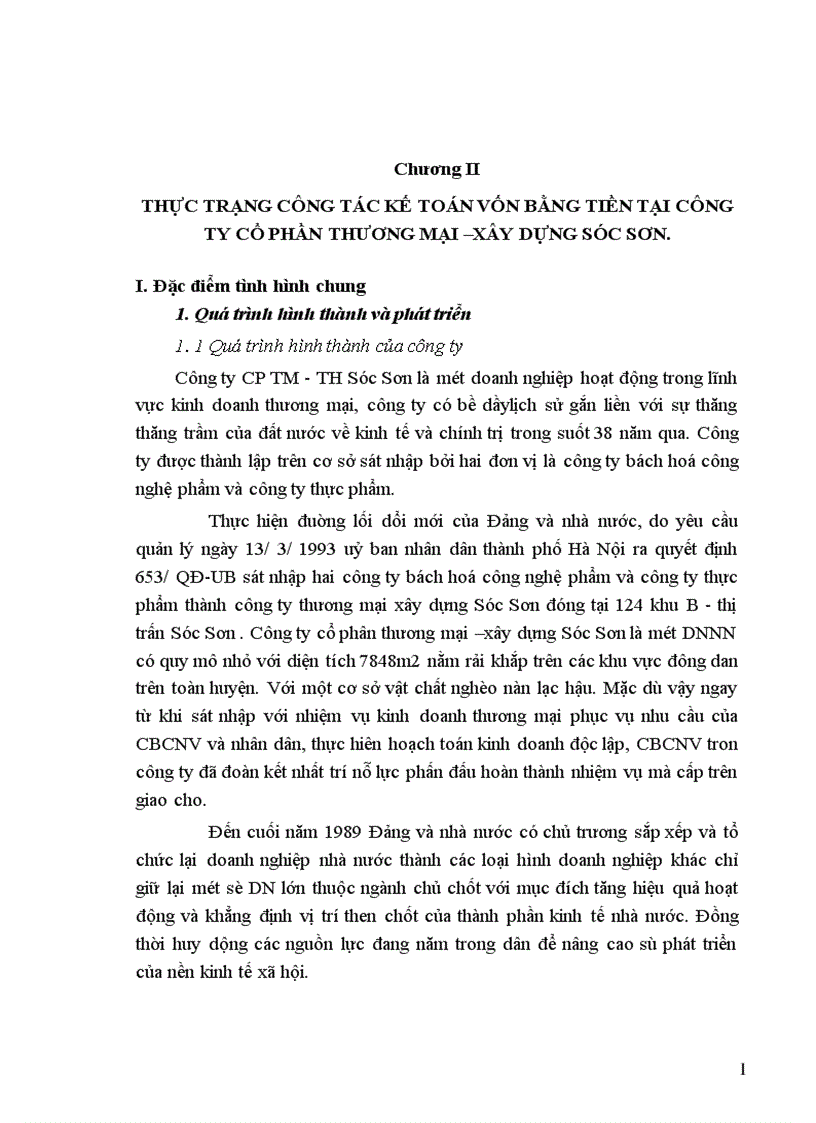 image for page Hạch toán kế toán vốn bằng tiền tại công ty cổ phân thương mại xây dựng Sóc Sơn 1