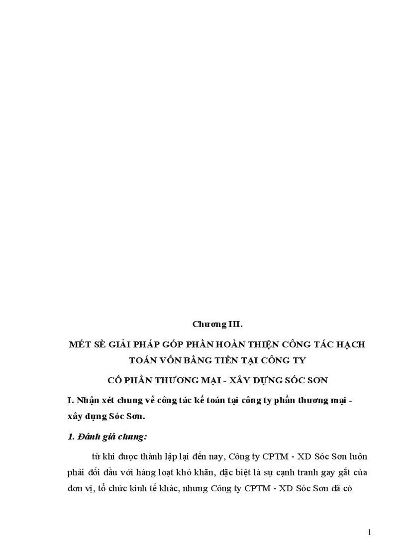 image for page Hạch toán kế toán vốn bằng tiền tại công ty cổ phân thương mại xây dựng Sóc Sơn 1