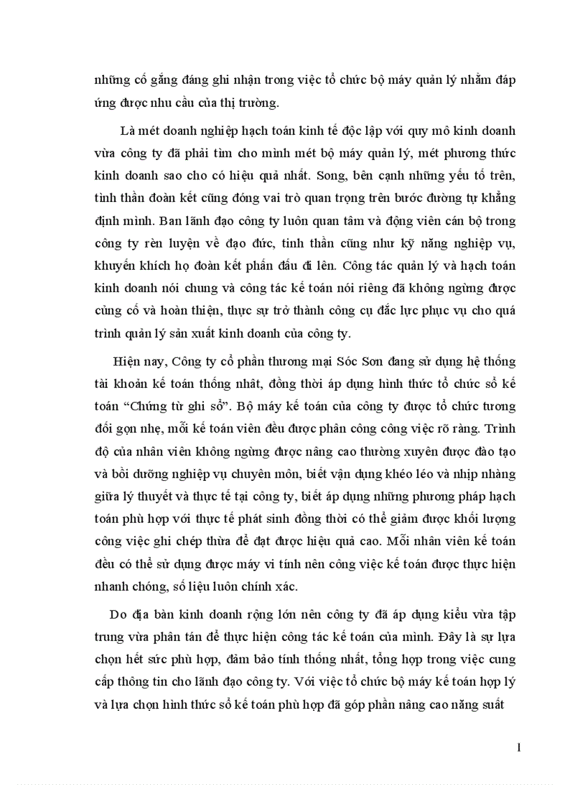 image for page Hạch toán kế toán vốn bằng tiền tại công ty cổ phân thương mại xây dựng Sóc Sơn 1