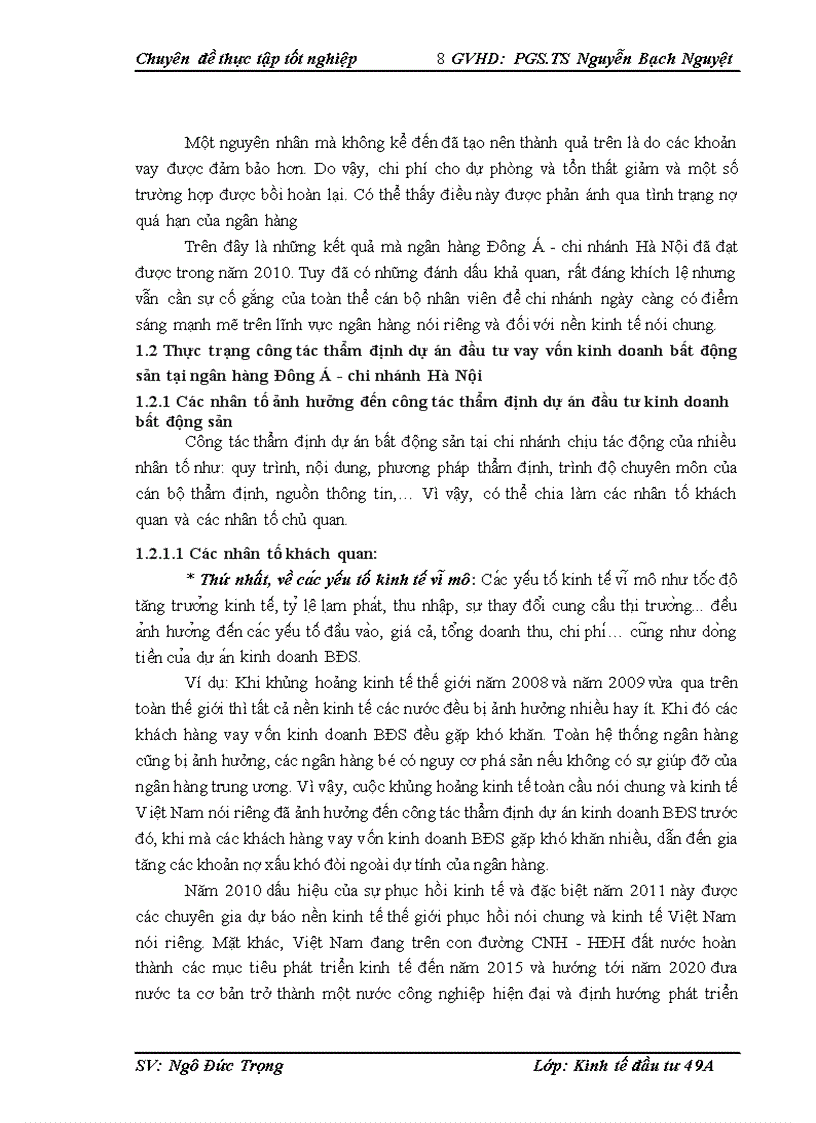 image for page Hoàn thiện công tác thẩm định dự án đầu tư vay vốn kinh doanh bất động sản tại ngân hàng Đông Á chi nhánh Hà Nội 1