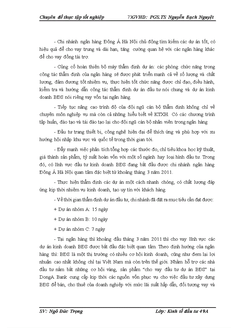 image for page Hoàn thiện công tác thẩm định dự án đầu tư vay vốn kinh doanh bất động sản tại ngân hàng Đông Á chi nhánh Hà Nội 1