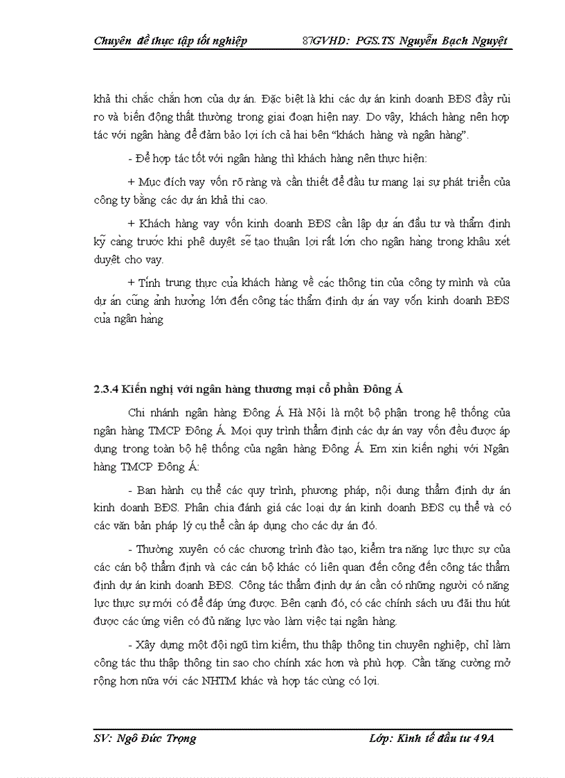 image for page Hoàn thiện công tác thẩm định dự án đầu tư vay vốn kinh doanh bất động sản tại ngân hàng Đông Á chi nhánh Hà Nội 1