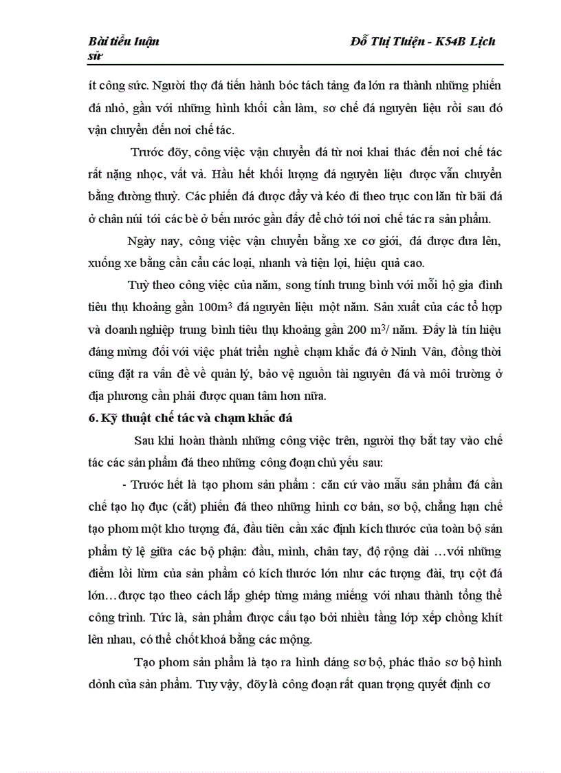 image for page Nghề thủ công truyền thống chạm khắc đá ở xã Ninh Vân huyện Hoa Lư tỉnh Ninh Bình từ năm 1986 đến nay