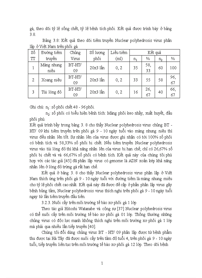 image for page Nghiên cứu một số đặc tính sinh học của Nuclear polydrosis virrus gây bệnh bủng tằm và đề xuất biện pháp phòng trị bệnh