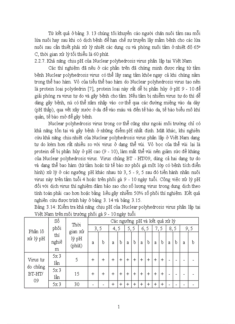 image for page Nghiên cứu một số đặc tính sinh học của Nuclear polydrosis virrus gây bệnh bủng tằm và đề xuất biện pháp phòng trị bệnh