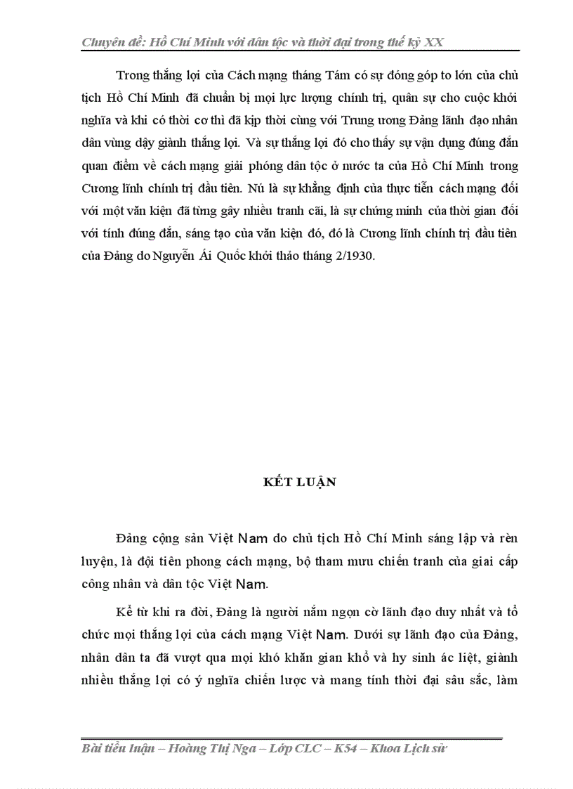 image for page Hồ Chí Minh với dân tộc và thời đại trong thế kỷ XX