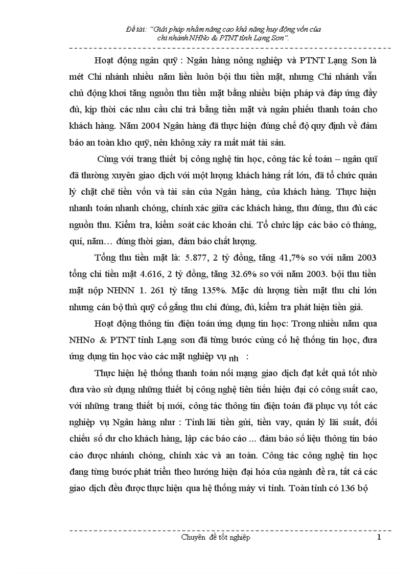 image for page Giải pháp nhằm nâng cao hiệu quả huy động vốn tại chi nhánh NHNo PTNT Tỉnh Lạng Sơn 1