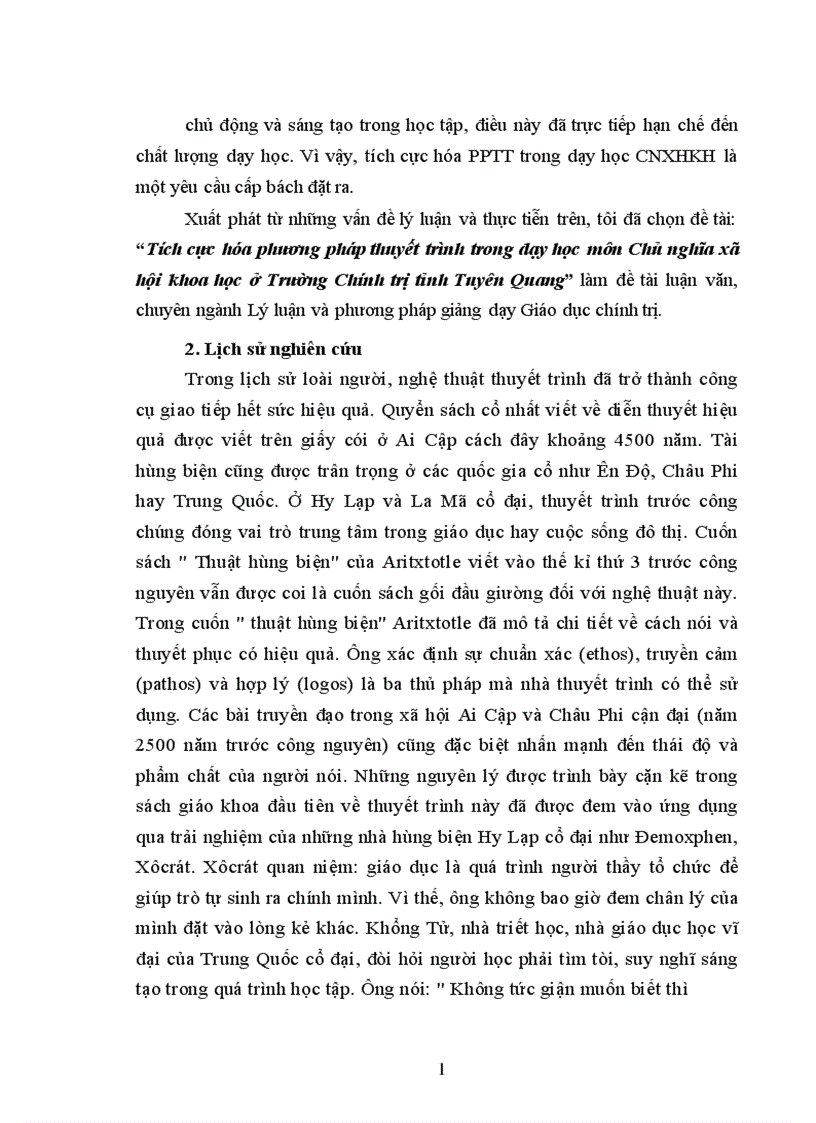 image for page Tích cực hóa phương pháp thuyết trình trong dạy học môn Chủ nghĩa xã hội khoa học ở Trường Chính trị tỉnh Tuyên Quang 1