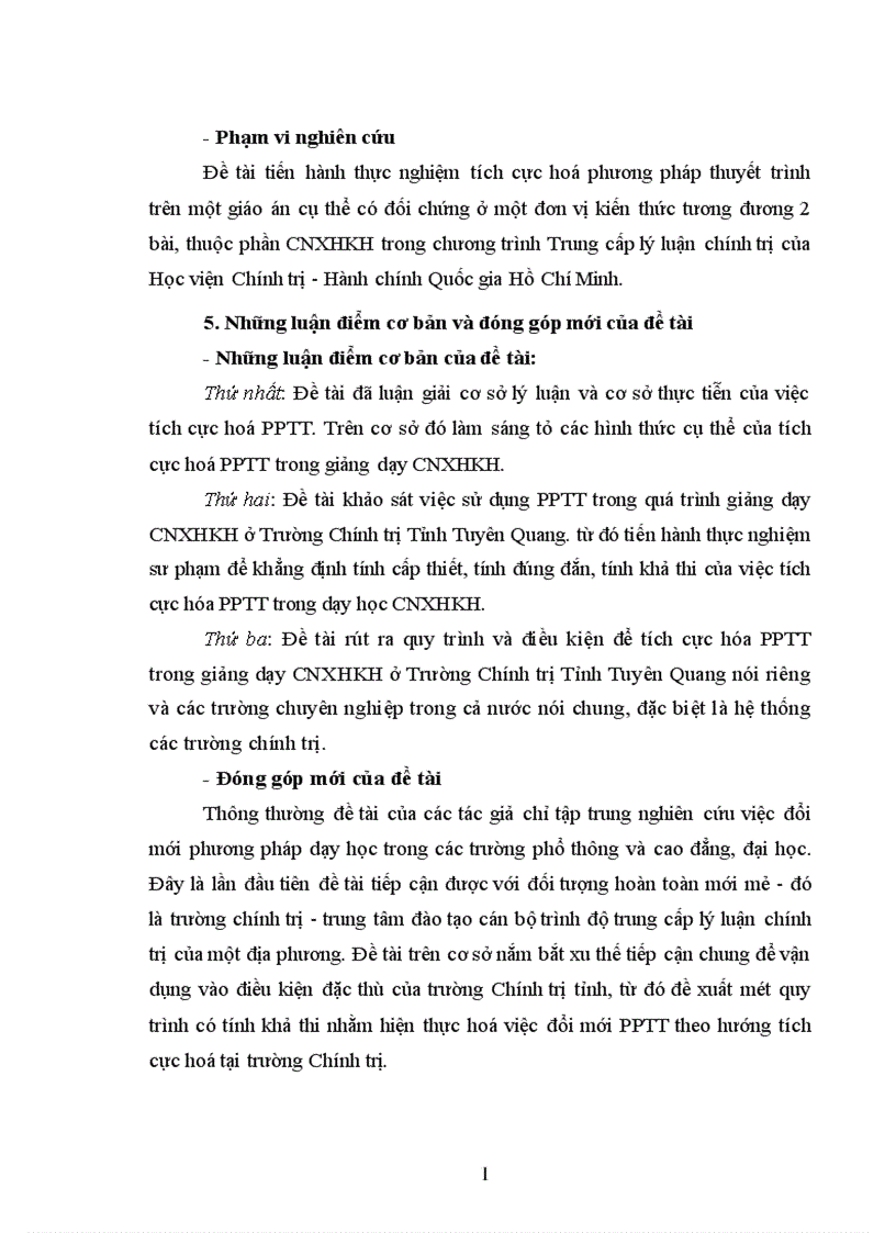 image for page Tích cực hóa phương pháp thuyết trình trong dạy học môn Chủ nghĩa xã hội khoa học ở Trường Chính trị tỉnh Tuyên Quang 1