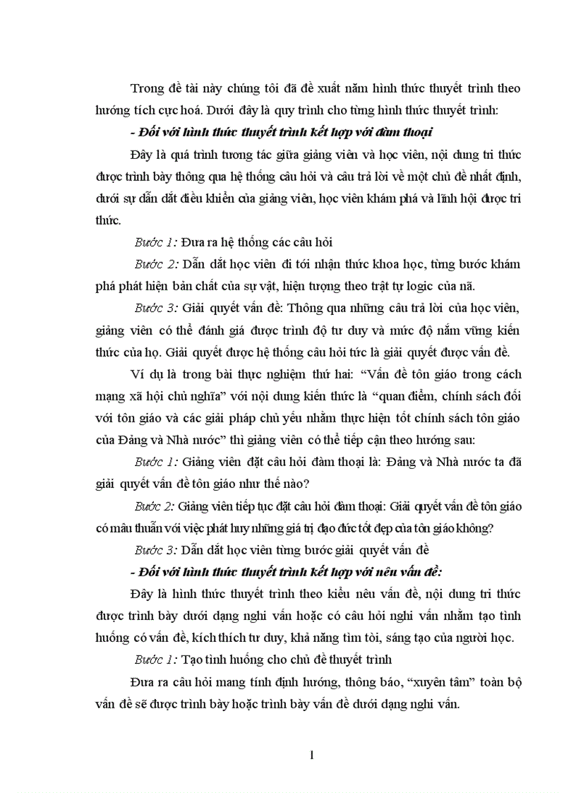 image for page Tích cực hóa phương pháp thuyết trình trong dạy học môn Chủ nghĩa xã hội khoa học ở Trường Chính trị tỉnh Tuyên Quang 1