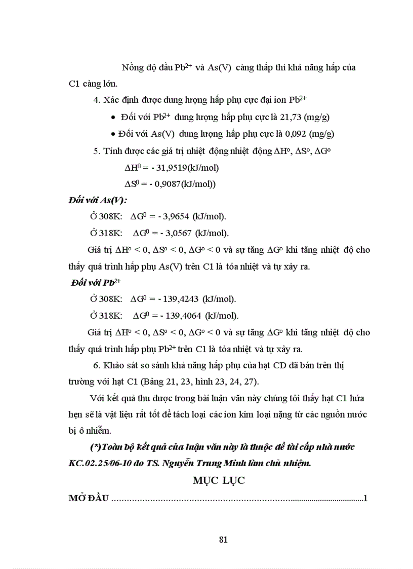 image for page Nghiên cứu một số tính chất hóa lý về hấp phụ của hạt hấp phụ chế tạo từ bùn đỏ