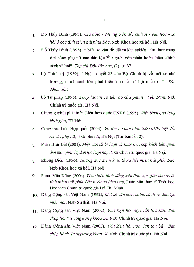 image for page Phát huy tiềm năng của phụ nữ dân tộc thiểu số trong quá trình phát triển kinh tế xã hội ở các tỉnh miền núi phía Bắc nước ta hiện nay