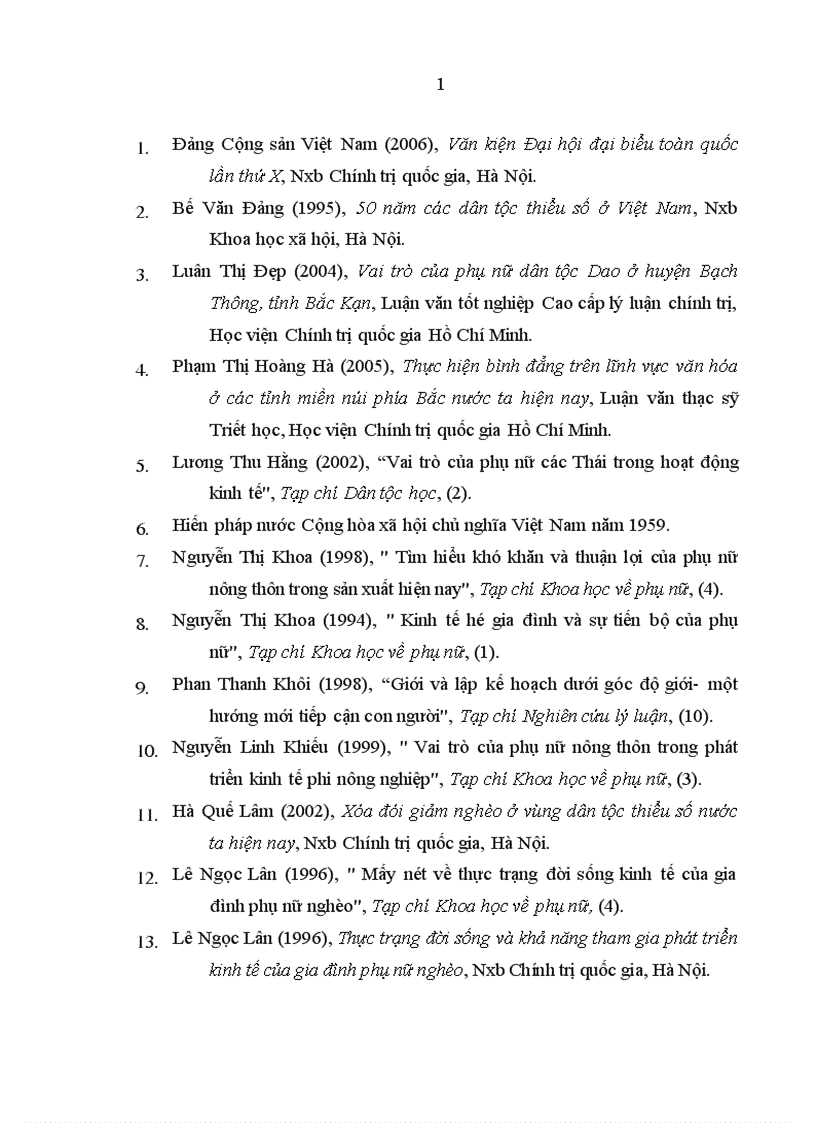 image for page Phát huy tiềm năng của phụ nữ dân tộc thiểu số trong quá trình phát triển kinh tế xã hội ở các tỉnh miền núi phía Bắc nước ta hiện nay