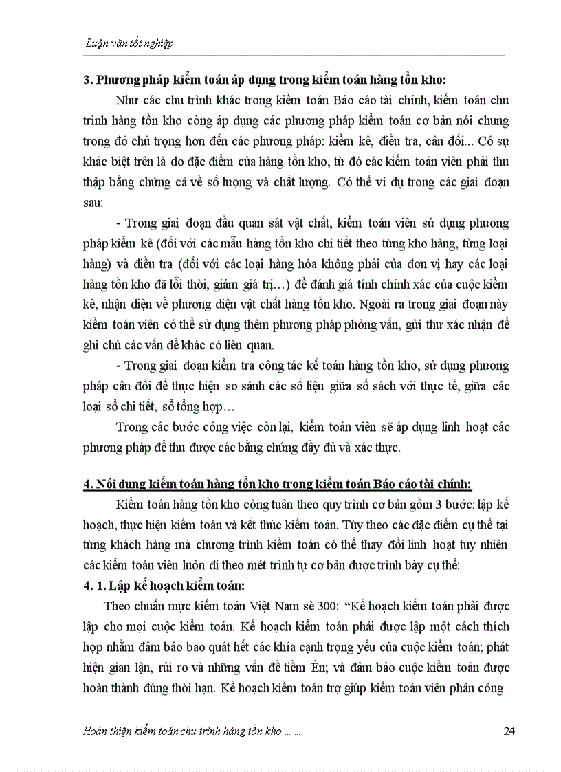 image for page Hoàn thiện kiểm toán chu trình hàng tồn kho trong kiểm toán Báo cáo tài chính do Công ty Kiểm toán tư vấn xây dựng Việt Nam thực hiện 1