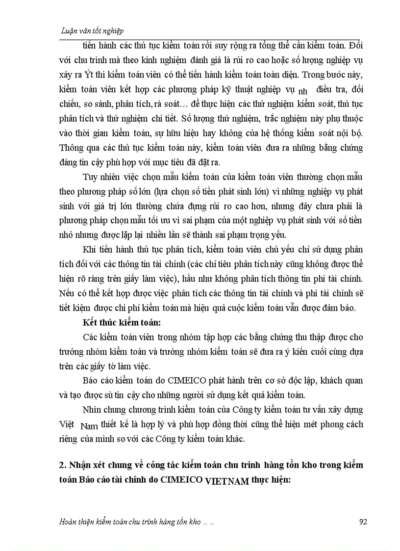 image for page Hoàn thiện kiểm toán chu trình hàng tồn kho trong kiểm toán Báo cáo tài chính do Công ty Kiểm toán tư vấn xây dựng Việt Nam thực hiện 1