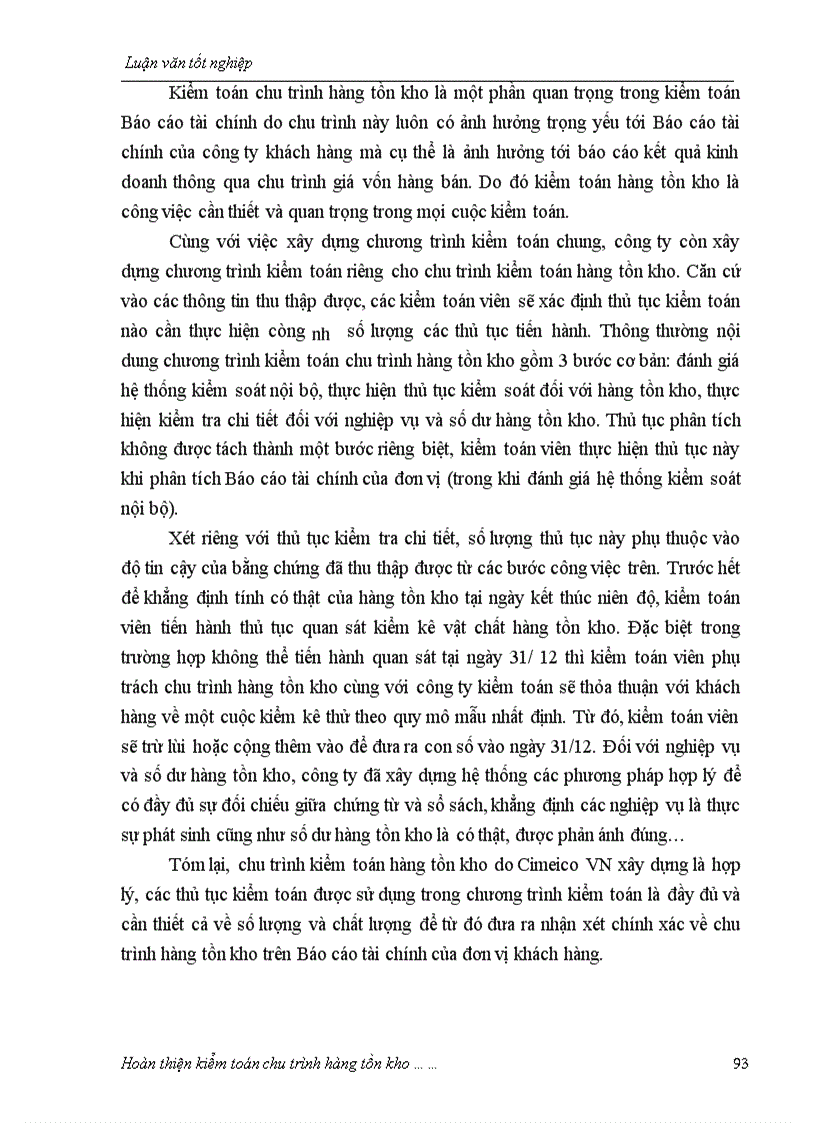 image for page Hoàn thiện kiểm toán chu trình hàng tồn kho trong kiểm toán Báo cáo tài chính do Công ty Kiểm toán tư vấn xây dựng Việt Nam thực hiện 1