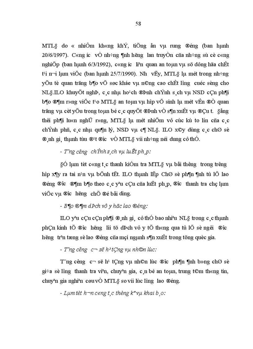 image for page Đánh giá thực trạng tình hình MTLĐ không an toàn ở Việt Nam và đề xuất các giải pháp tổng quát xử lý ô nhiễm nhằm cải thiện điều kiện làm việc cho NLĐ