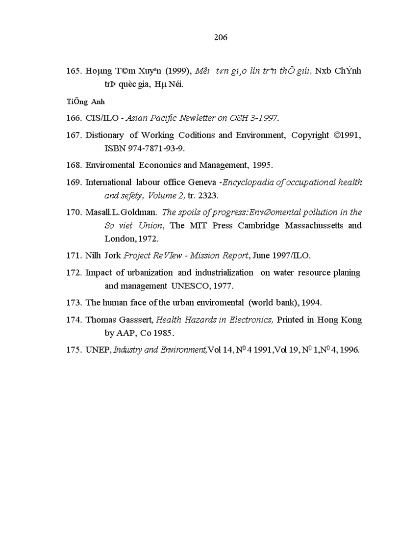 image for page Đánh giá thực trạng tình hình MTLĐ không an toàn ở Việt Nam và đề xuất các giải pháp tổng quát xử lý ô nhiễm nhằm cải thiện điều kiện làm việc cho NLĐ