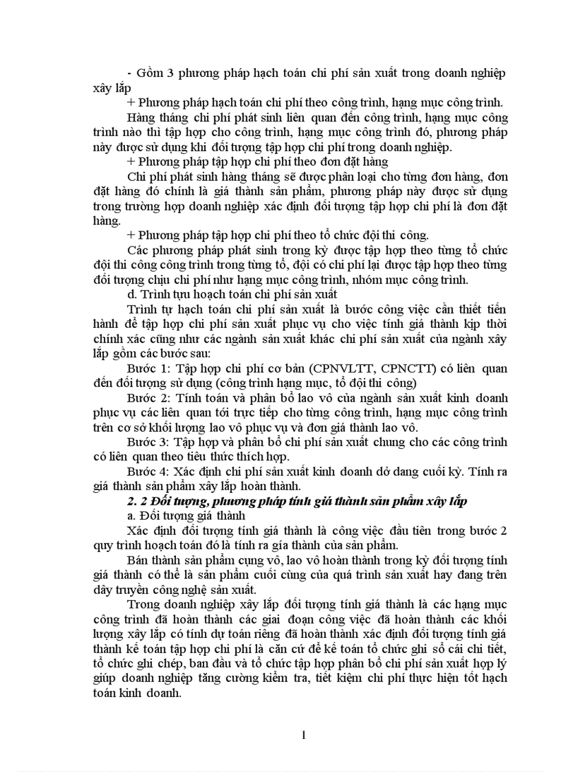 image for page Công tác tập hợp chi phí sản xuất tính giá thành sản phẩm xây lặp tại công ty phát triển đô thị Sơn La 1