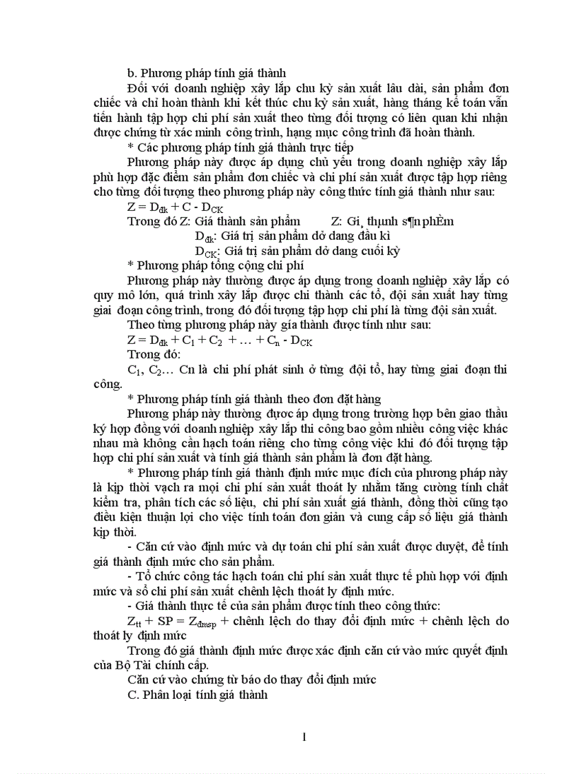 image for page Công tác tập hợp chi phí sản xuất tính giá thành sản phẩm xây lặp tại công ty phát triển đô thị Sơn La 1