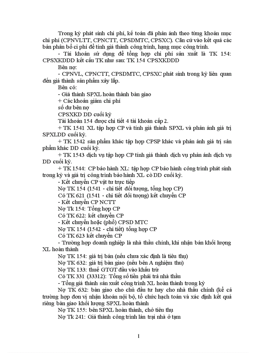 image for page Công tác tập hợp chi phí sản xuất tính giá thành sản phẩm xây lặp tại công ty phát triển đô thị Sơn La 1
