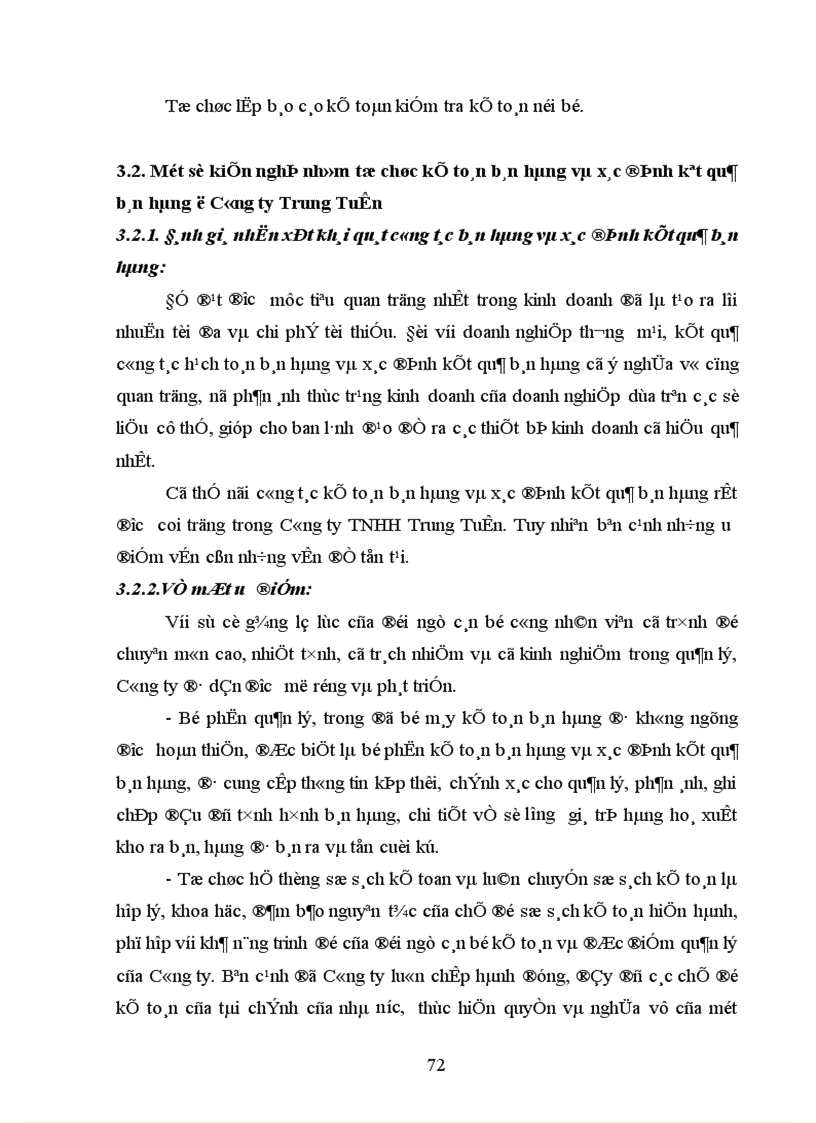 image for page Kế toán tiêu thụ thành phẩm và xác định kết quả tiêu thụ thành phẩm ở Công ty TNHH Trung Tuấn 1