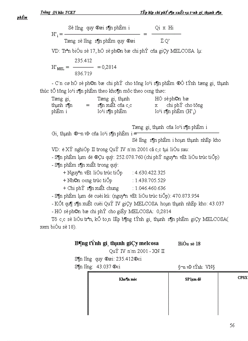 image for page Tổ chức kế toán tập hợp chi phí sản xuất và tính giá thành sản phẩm 1