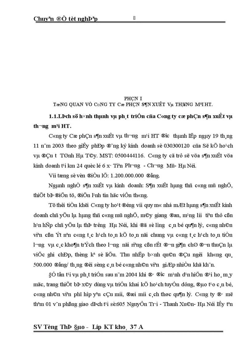 image for page Hoàn thiện kế toán tiền lương và các khoản trích theo lương tại Công ty cổ phần sản xuất và thương mại HT 1