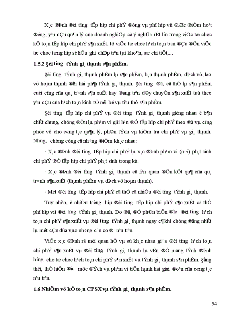 image for page Kế toán chi phí sản xuất và tính giá thành sản phẩm tại Công ty Bình Minh 1