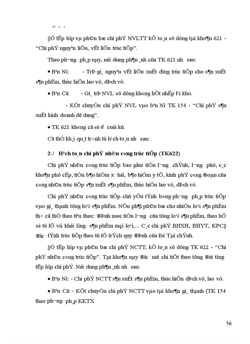 image for page Kế toán chi phí sản xuất và tính giá thành sản phẩm tại Công ty Bình Minh 1