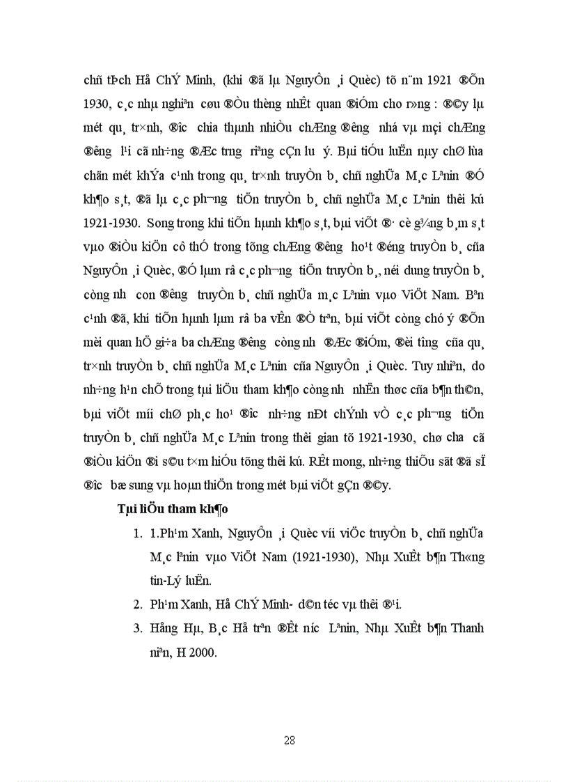 image for page Tiểu luận Lịch sử Việt Nam cận hiện đại