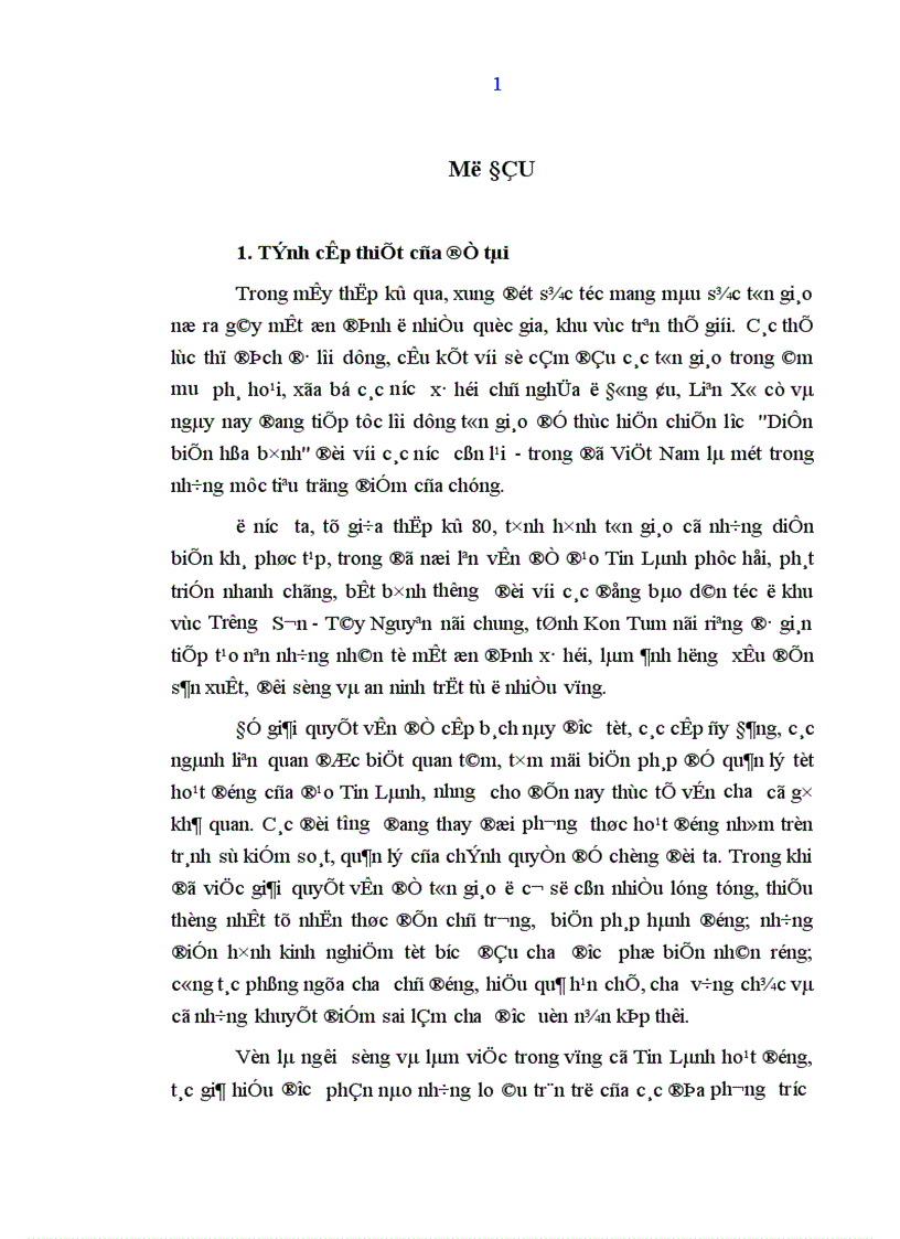 image for page Sự phục hồi phát triển đạo Tin Lành ở địa bàn tỉnh Kon Tum từ năm 1986 đến nay Thực trạng và giải pháp 1