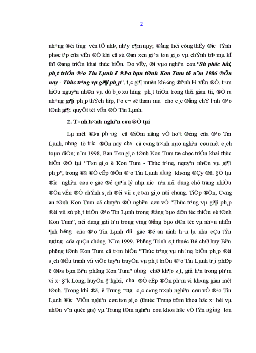 image for page Sự phục hồi phát triển đạo Tin Lành ở địa bàn tỉnh Kon Tum từ năm 1986 đến nay Thực trạng và giải pháp 1