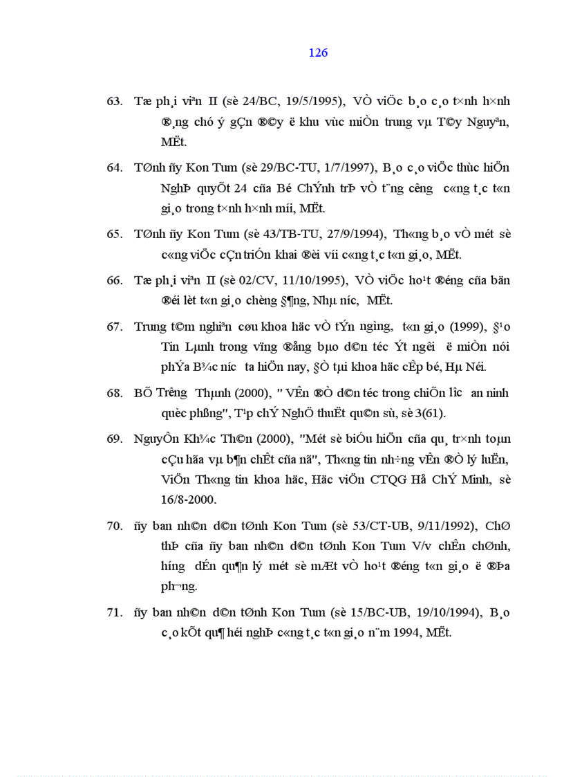 image for page Sự phục hồi phát triển đạo Tin Lành ở địa bàn tỉnh Kon Tum từ năm 1986 đến nay Thực trạng và giải pháp 1