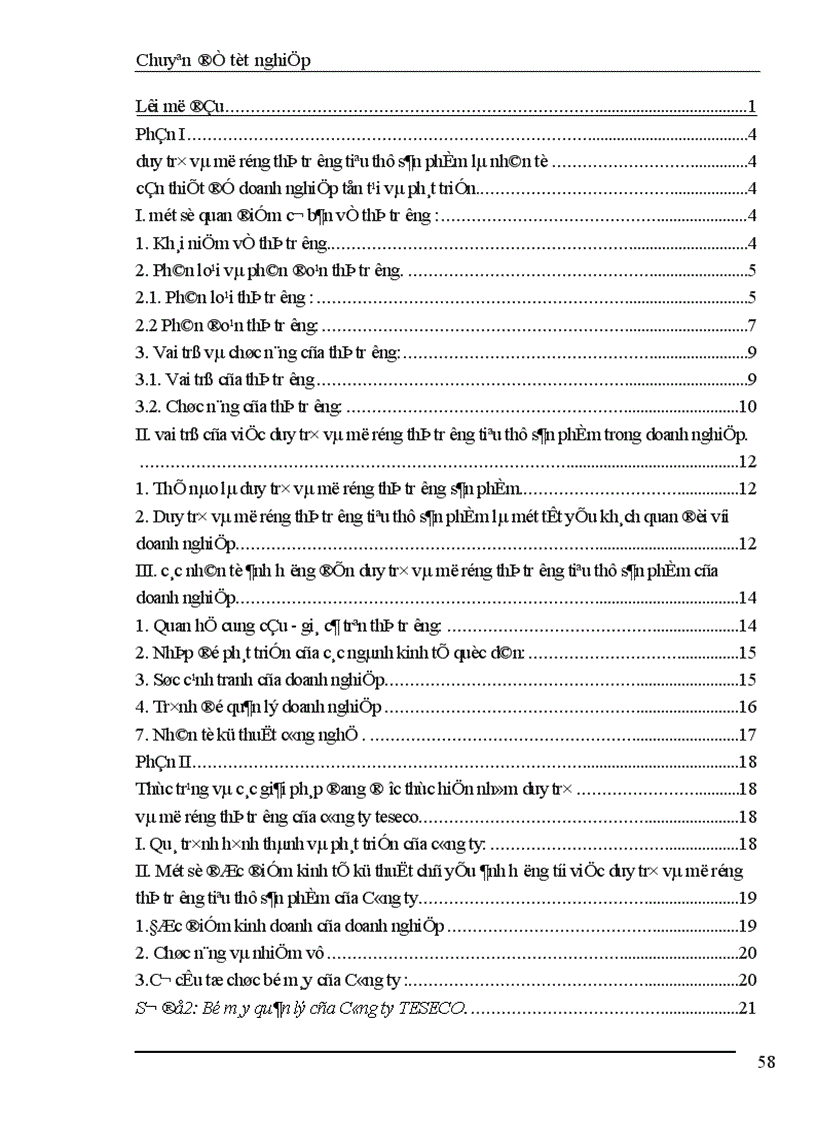 image for page Những biện pháp cơ bản góp phần duy trì và mở rộng thị trường tiêu thụ sản phẩm ở Công ty TNHH TESECO 1