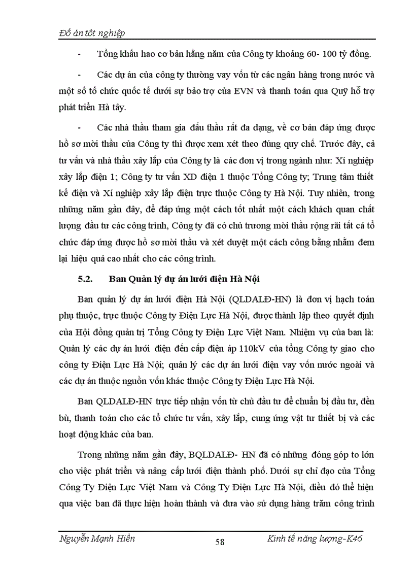 image for page Phân tích đánh giá hiệu quả dự án đầu tư xây dựng trạm biến áp 110kV Mỹ Đình 1