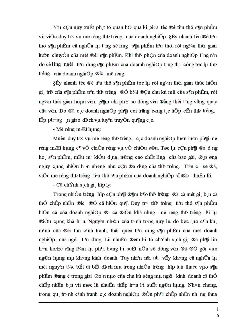 image for page Một số biện pháp nhằm duy trì và mở rộng thị trường tiêu thụ sản phẩm tại Công ty cổ phần Dệt 10 10