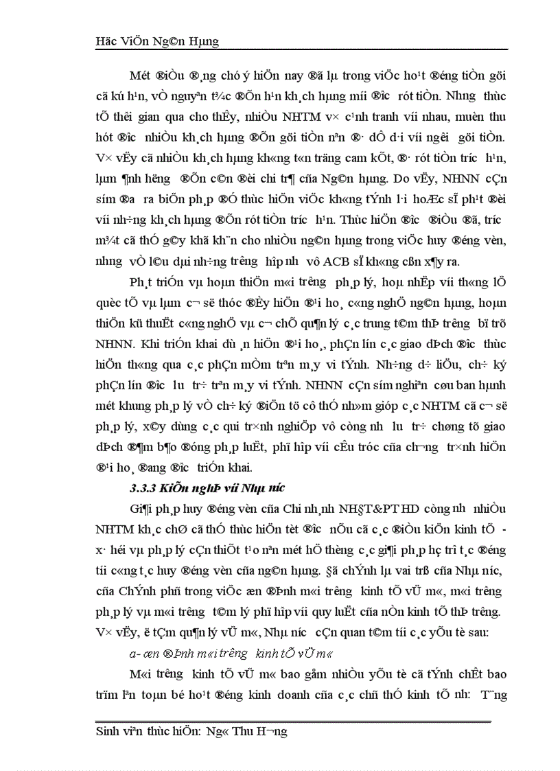 image for page Công tác huy động vốn tại Sở giao dịch I Ngân hàng Công thương Việt Nam Thực trạng và giải pháp 1