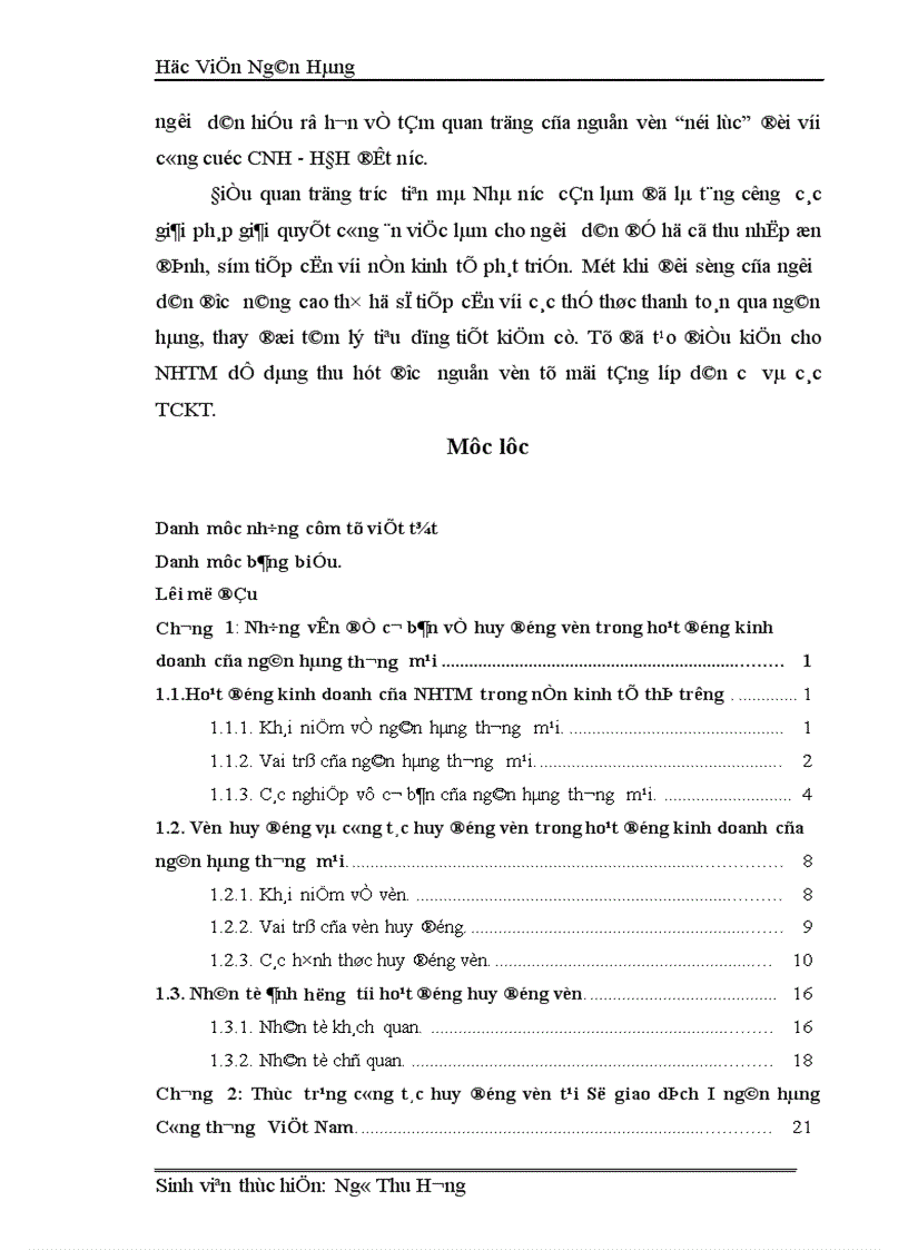 image for page Công tác huy động vốn tại Sở giao dịch I Ngân hàng Công thương Việt Nam Thực trạng và giải pháp 1