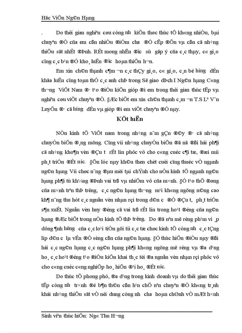 image for page Công tác huy động vốn tại Sở giao dịch I Ngân hàng Công thương Việt Nam Thực trạng và giải pháp 1
