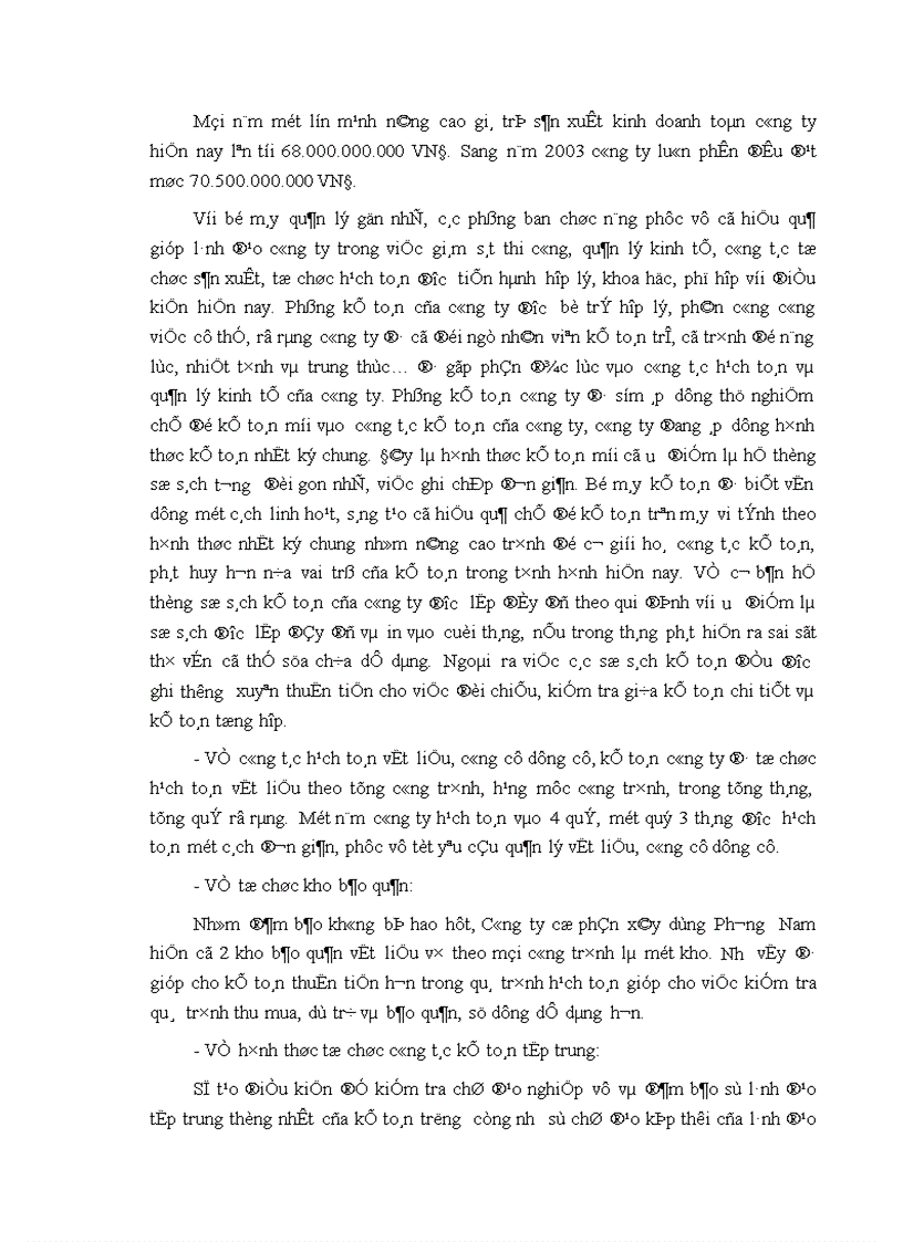 image for page Tổ chức công tác kế toán nguyên vật liệu công cụ dụng cụ ở Công ty cổ phần xây dựng Phương Nam 1