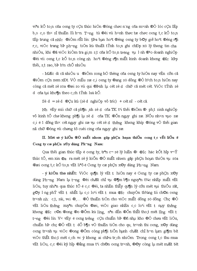 image for page Tổ chức công tác kế toán nguyên vật liệu công cụ dụng cụ ở Công ty cổ phần xây dựng Phương Nam 1