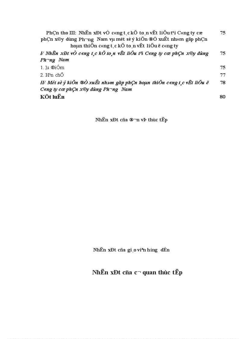 image for page Tổ chức công tác kế toán nguyên vật liệu công cụ dụng cụ ở Công ty cổ phần xây dựng Phương Nam 1