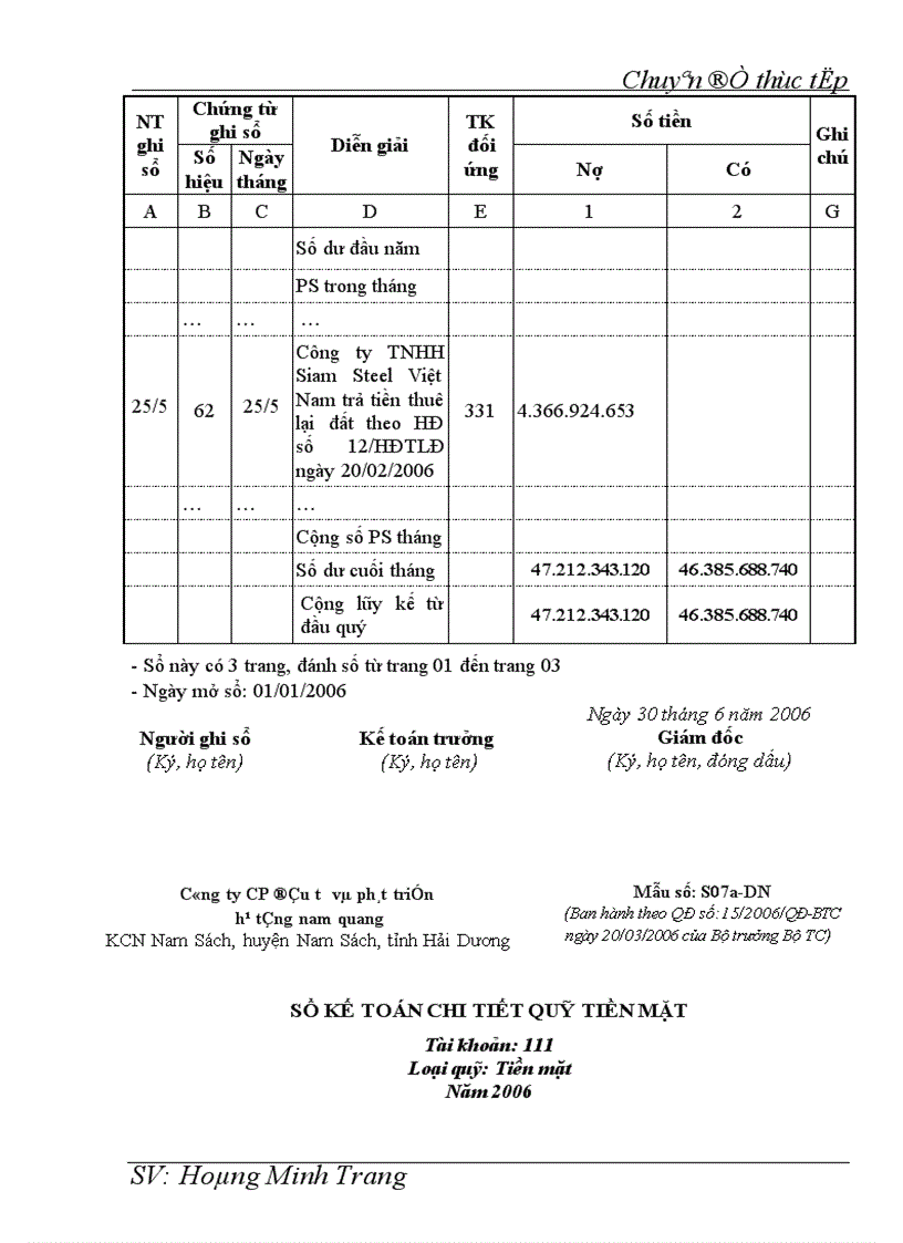 image for page Kế toán doanh thu chi phí và xác định kết quả kinh doanh tại Công ty cổ phần Đầu tư và Phát triển hạ tầng Nam Quang
