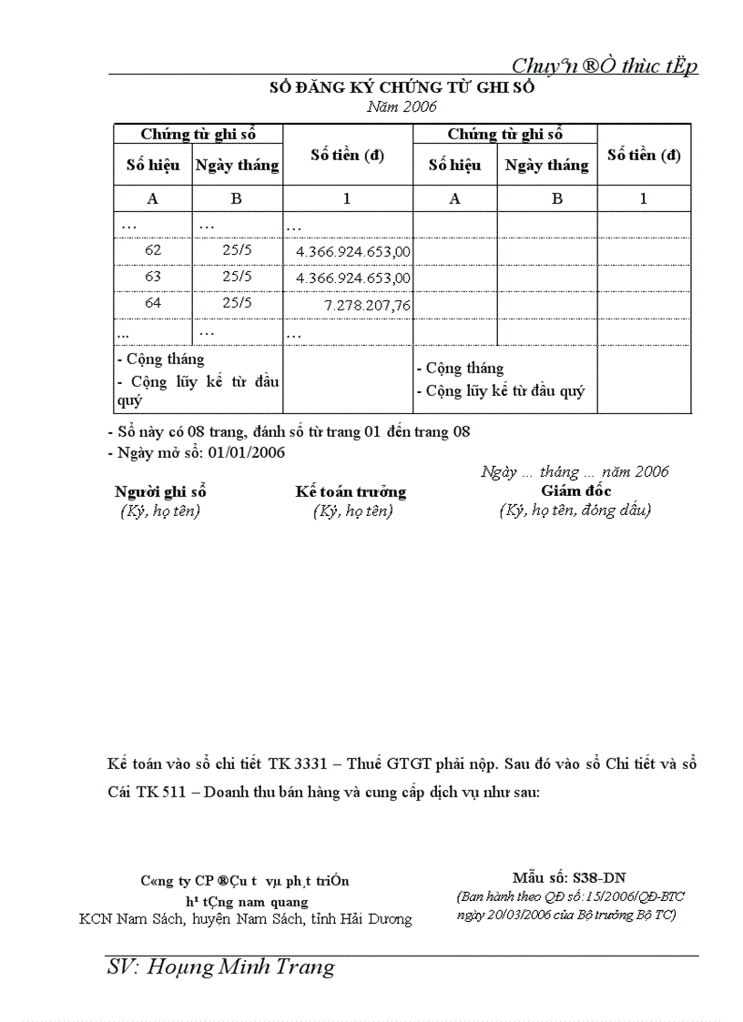 image for page Kế toán doanh thu chi phí và xác định kết quả kinh doanh tại Công ty cổ phần Đầu tư và Phát triển hạ tầng Nam Quang