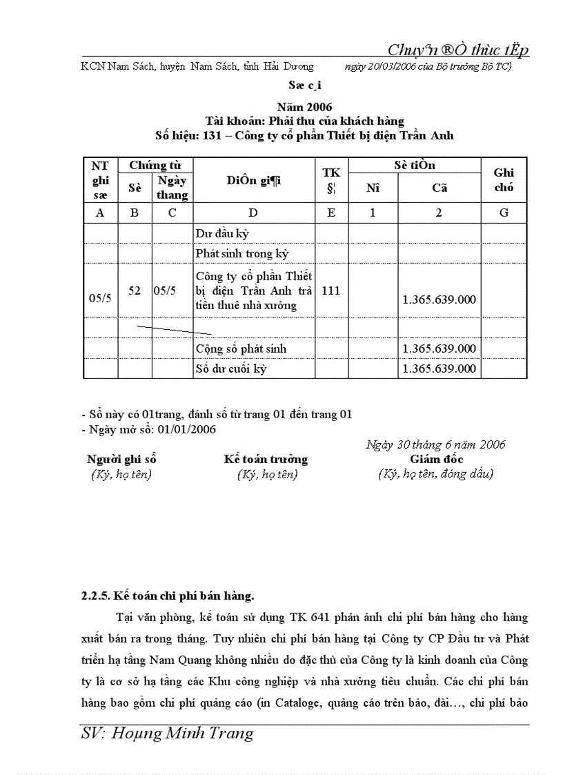 image for page Kế toán doanh thu chi phí và xác định kết quả kinh doanh tại Công ty cổ phần Đầu tư và Phát triển hạ tầng Nam Quang