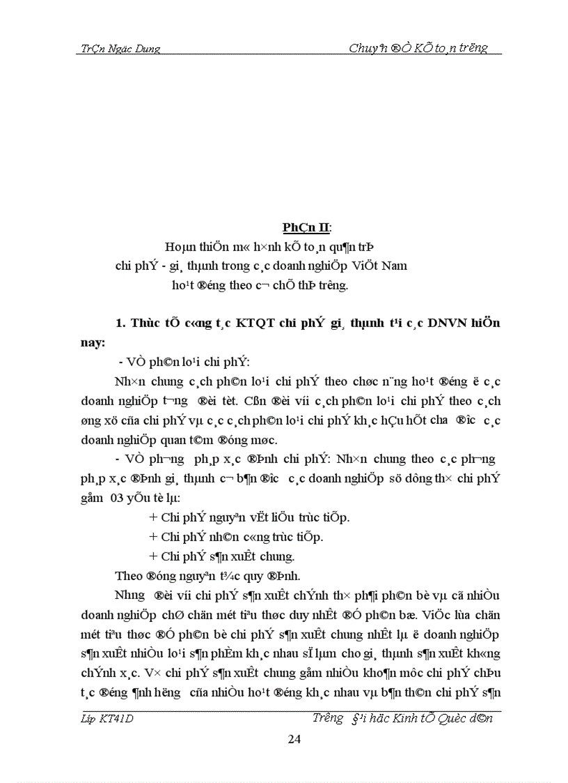 image for page Hoàn thiện mô hình kế toán quản trị chi phí giá thành trong các doanh nghiệp Việt Nam hoạt động theo cơ chế thị trường